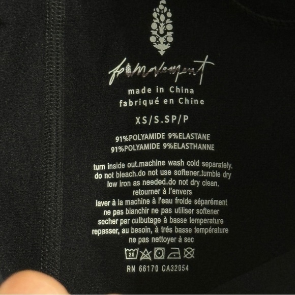 Free People Black Pull On Legging Size XS/S Women - Picture 9 of 9